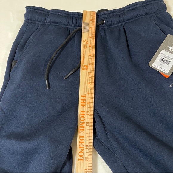 BEVERLY HILLS POLO CLUB Mens Performance Sport Joggers Dark Navy Size Medium - Picture 13 of 14